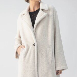 Sanctuary Cream coat with pockets medium #teddycoat